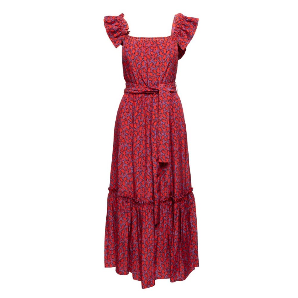 Derek Lam 10 Crosby Iris Poppy Ruffle Dress